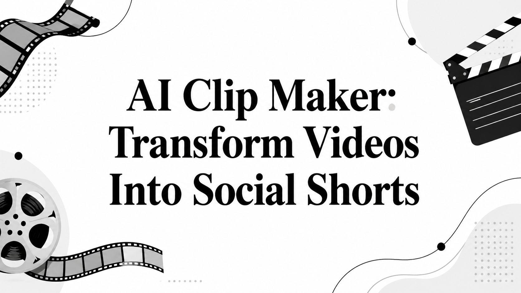 AI Clip Maker: Transform Videos Into Social Shorts