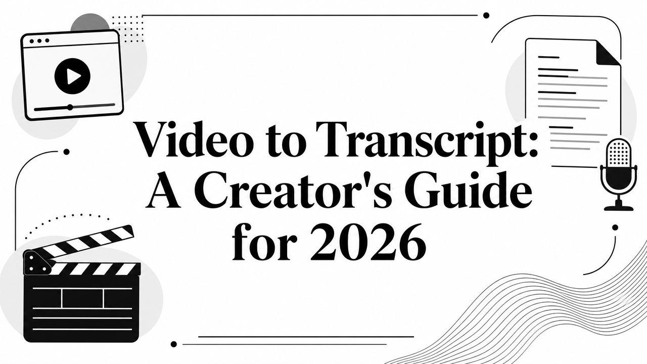 Video to Transcript: A Creator's Guide for 2026